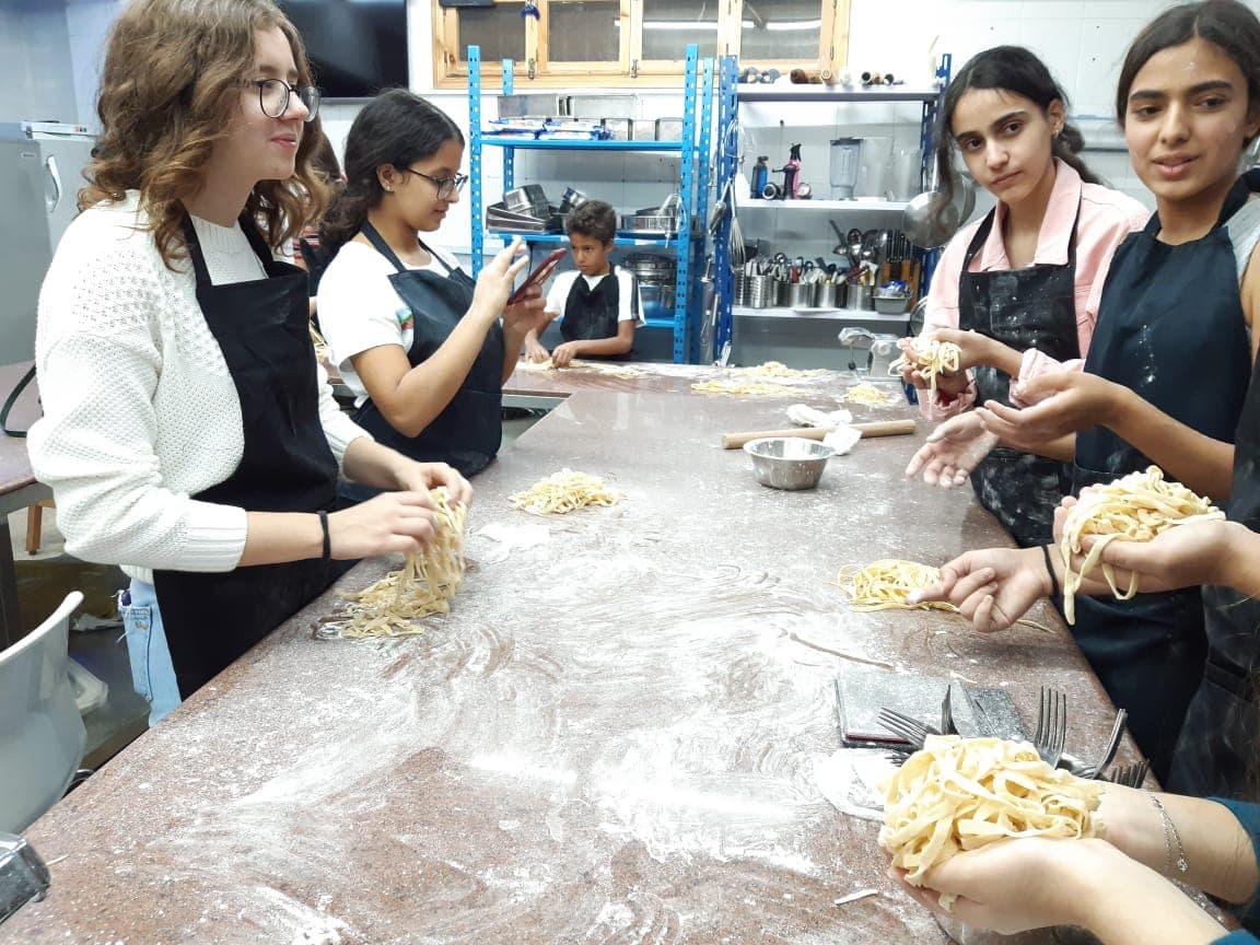 Kids pasta making class